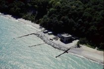 Aerial view of NSSD parcel and Yacht Club